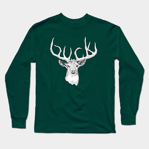 BUCK Long Sleeve T-Shirt by evrentural